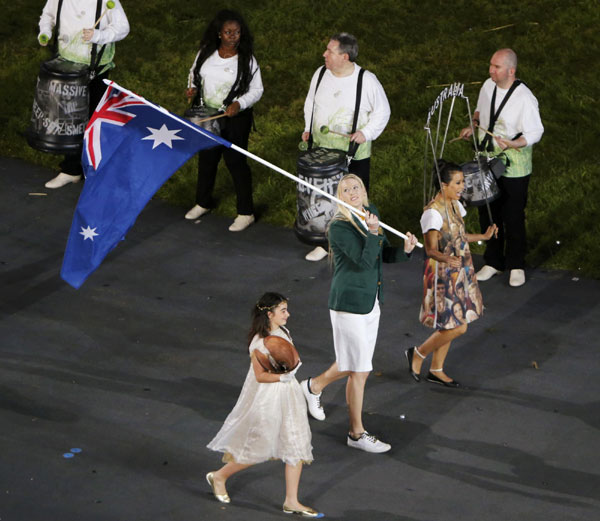 Olympic delegations at opening ceremony