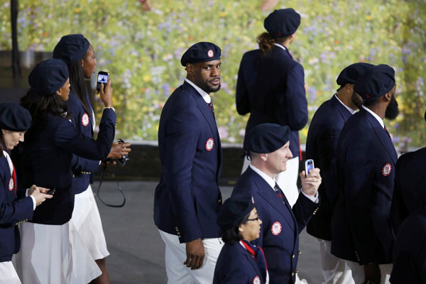 Olympic delegations at opening ceremony