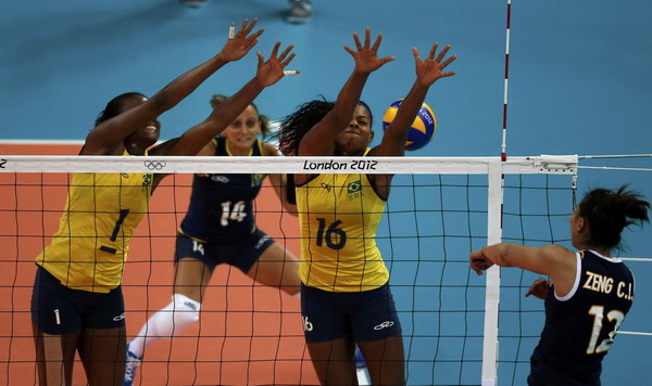 Brazil tames China in women's volleyball event