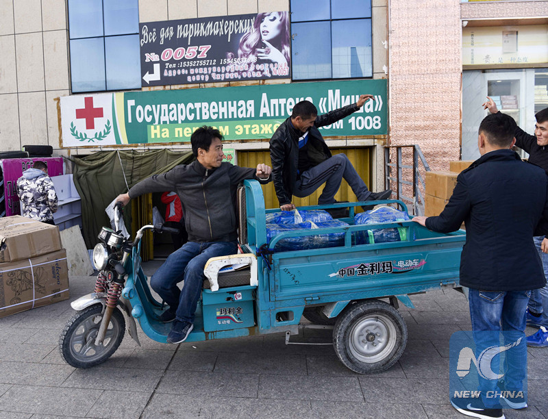 China-Kazakhstan border trade gives him pot of gold