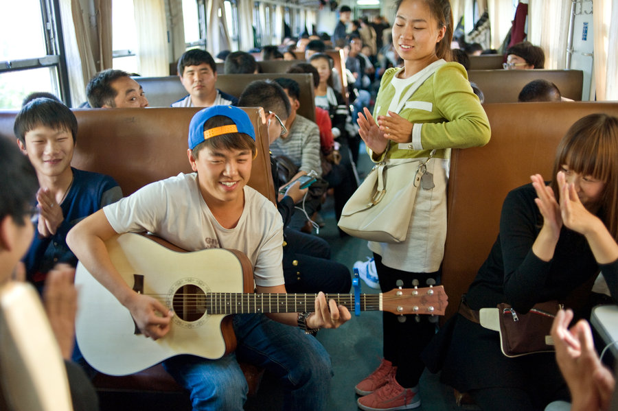 Chinese on the 'green trains'