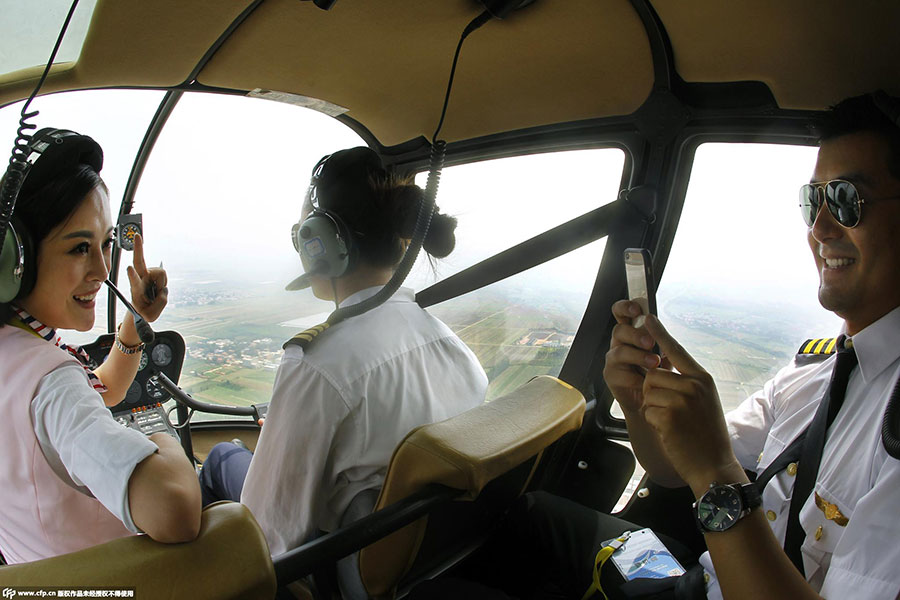 Didi Dache offers helicopter hailing service in Xi'an