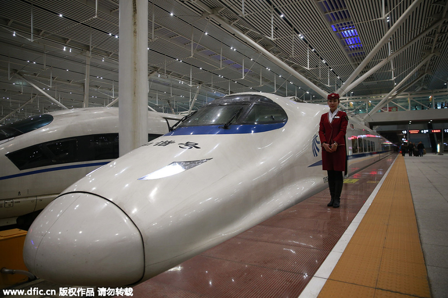 Railway attendant spends her fifth Spring Festival on train