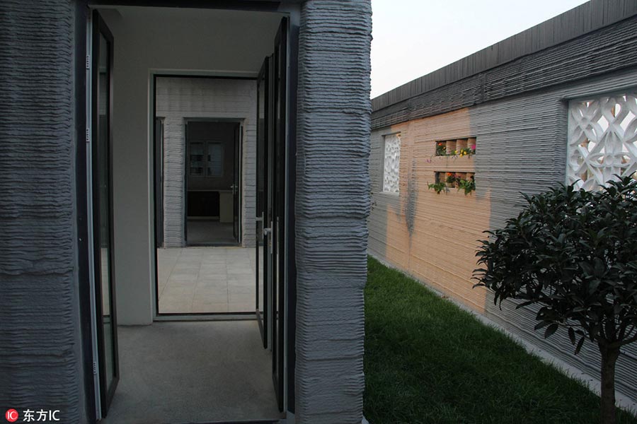 Village in Shandong unveils 3D-printed villas