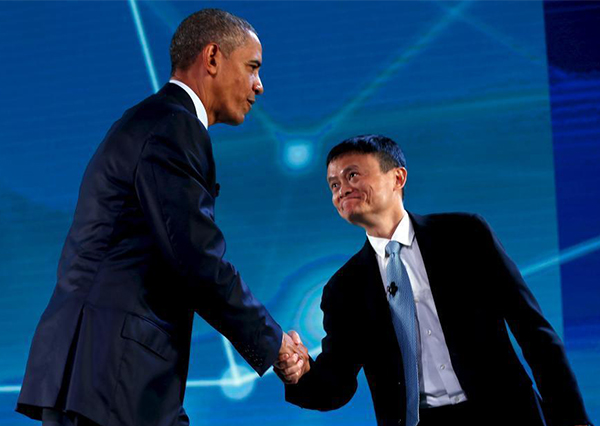 Shunning protocol, Obama interviews Alibaba billionaire Jack Ma