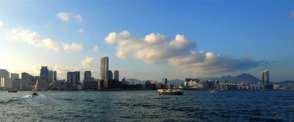 Magnificent views of Victoria Bay HK