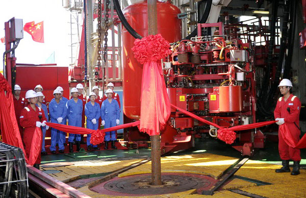 China's first deep-water drill