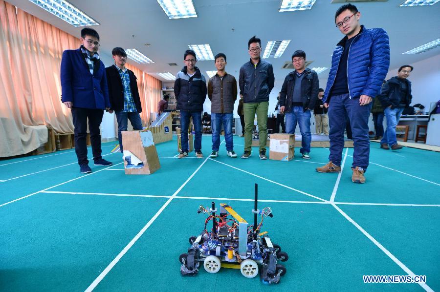 Award-winning projects of China Robot Competition displayed