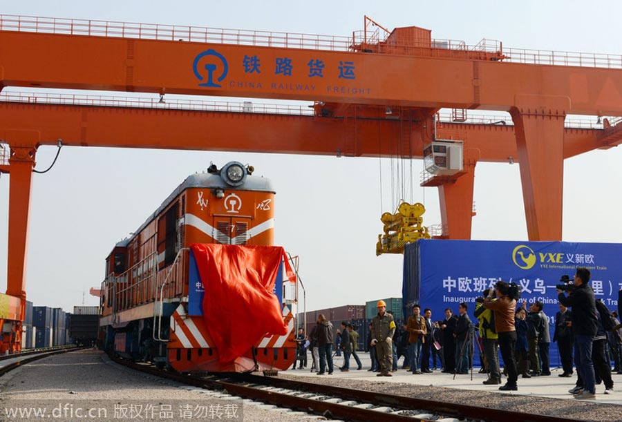 China launches freight train service to Spain