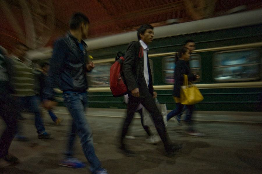 Chinese on the 'green trains'