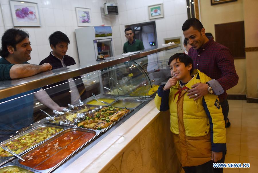 Arab who turned owner from laborer in Yiwu, East China