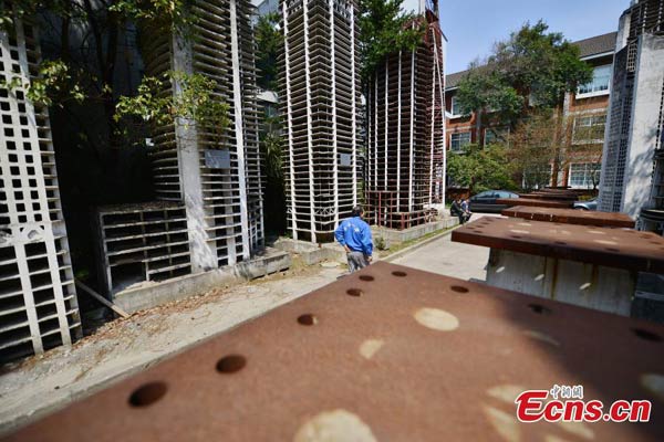 A mini-world of landmark skyscrapers in Shanghai