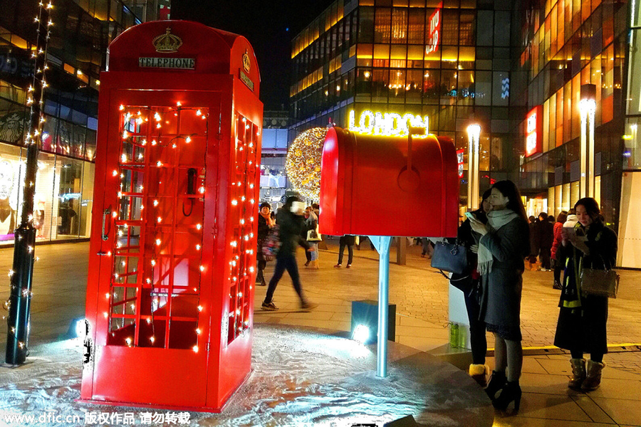 Christmas lights across the world's shopping districts