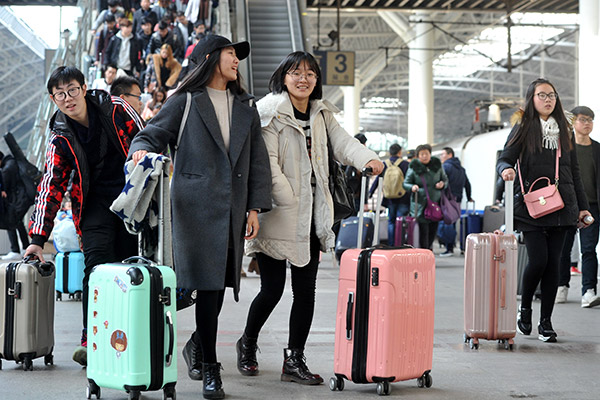 Luggage rolls into smart space