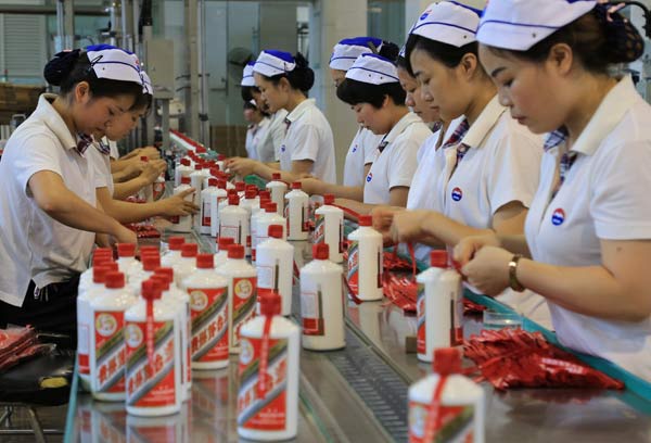 Moutai share price rises on market recovery