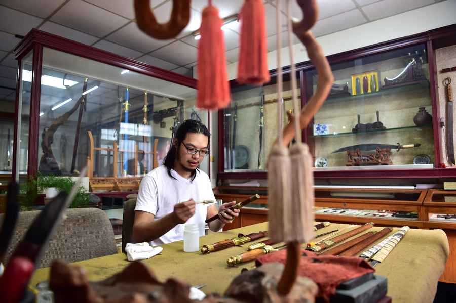 Young swordsmith carries on family craft