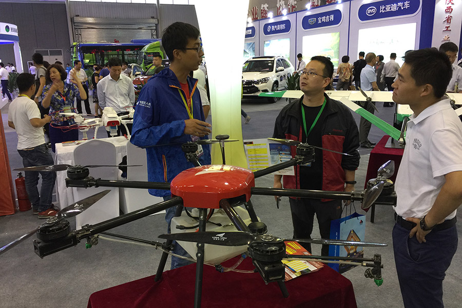 China-developed drones at Silk Road expo in Xi'an