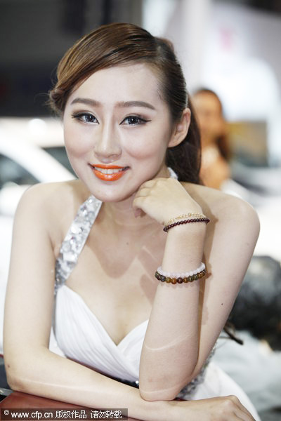 Models at Qingdao auto show 2013