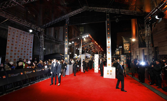 Stars attend BAFTA awards ceremony in London