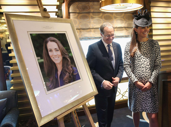 Catherine attends naming ceremony of 'Royal Princess'