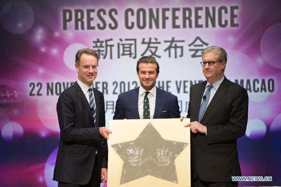 David Beckham attends promotional event in Macao