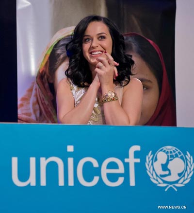 Singer Katy Perry named UNICEF Goodwill Ambassador