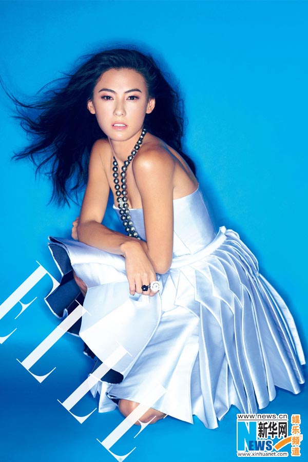 Cecilia Cheung poses for Elle magazine