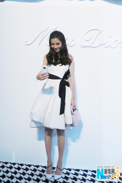 Angelababy attends activity in Shanghai