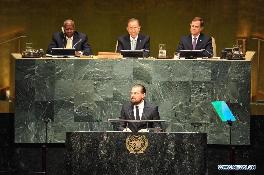 Li Bingbing delivers speech at UN Climate Summit