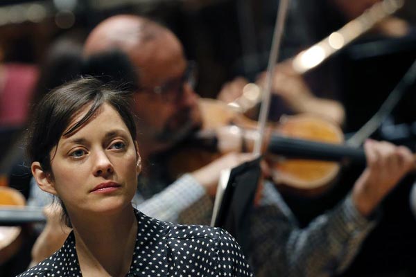 Marion Cotillard performs with Monaco Philharmonic Orchestra