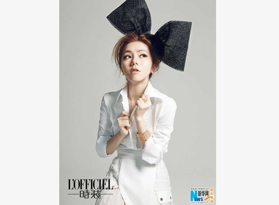 Singer G.E.M. poses for L’OFFICIEL magazine