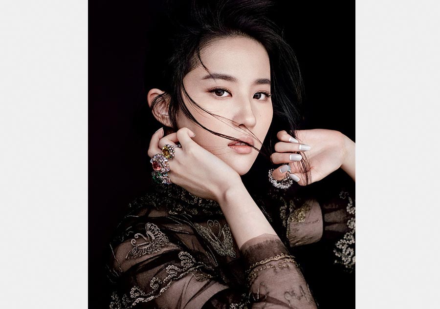 Actress Liu Yifei poses for <EM>Harper's Bazaar</EM>