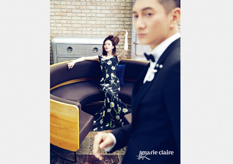 Star couple pose together for <EM>Marie Claire</EM>