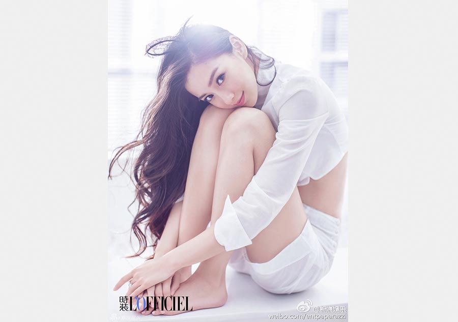 Sweet Angelababy poses for <EM>L'Officiel</EM>