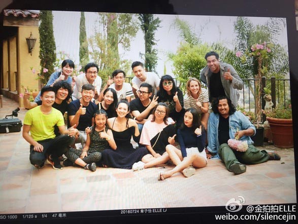 Zhang Ziyi back to work after giving birth