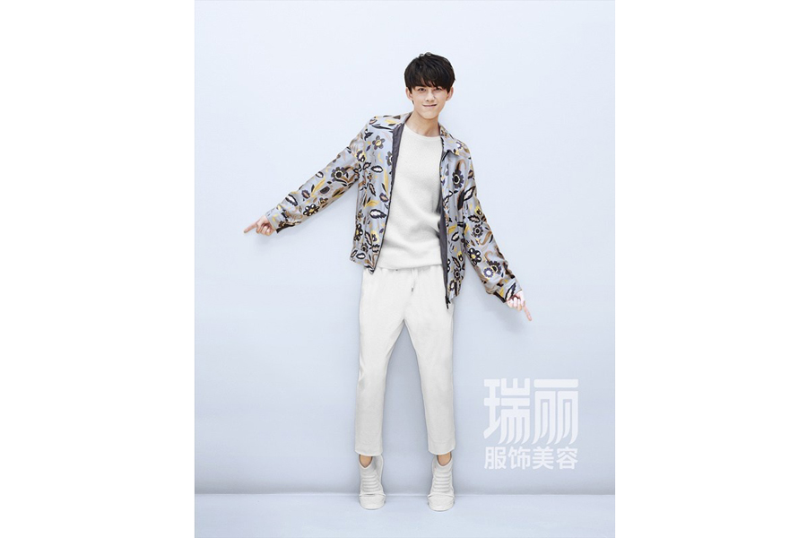 Chinese actor Wu Lei poses for fashion magazine