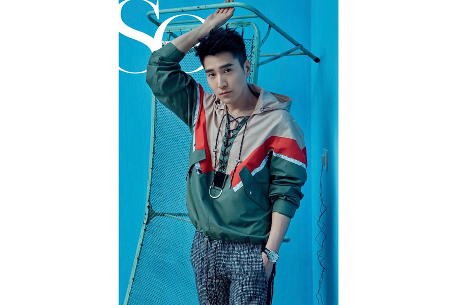 Actor Mark Chao poses for fashion magazine