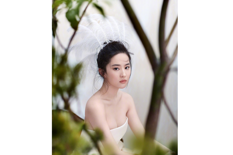 Fashion icon Liu Yifei poses for a magazine