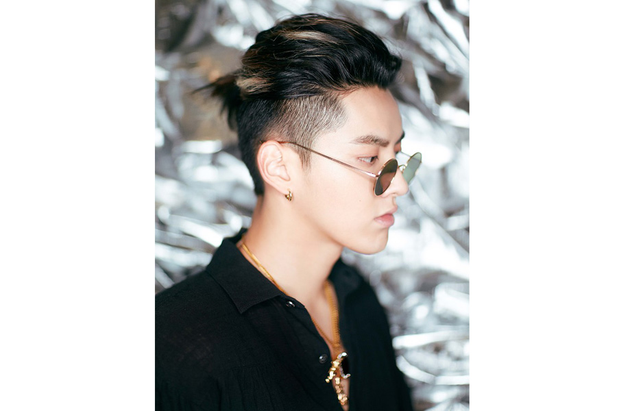 Fashion icon Kris Wu poses for the fashion magazine