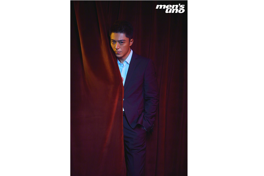 Actor Wallace Huo poses for the fashion magazine