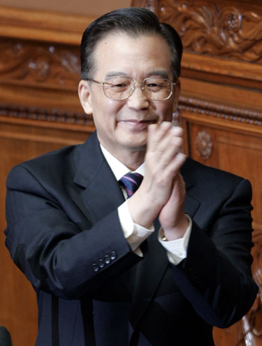 Premier Wen delivers speech to Japanese parliament