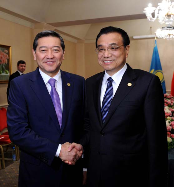 Premier Li meets Kyrgyz, Kazakh, Tajik PMs