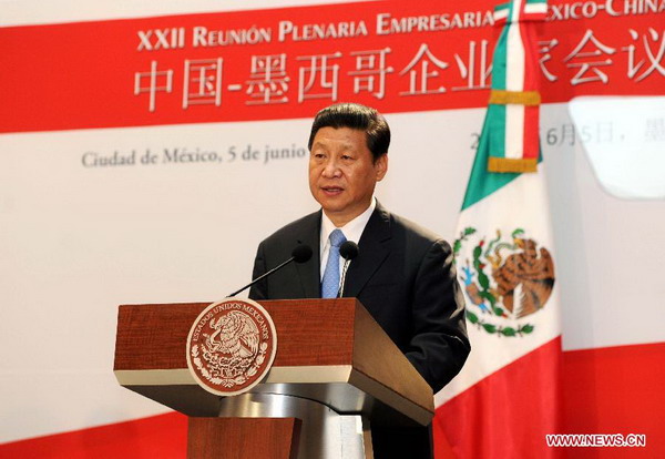 Presidents of China, Mexico attend entrepreneur conference