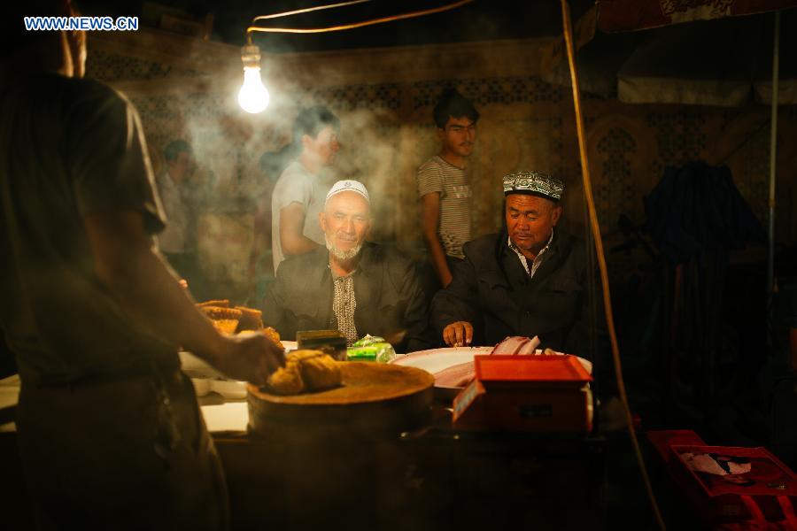 Daily life in old town of Kashgar in Xinjiang