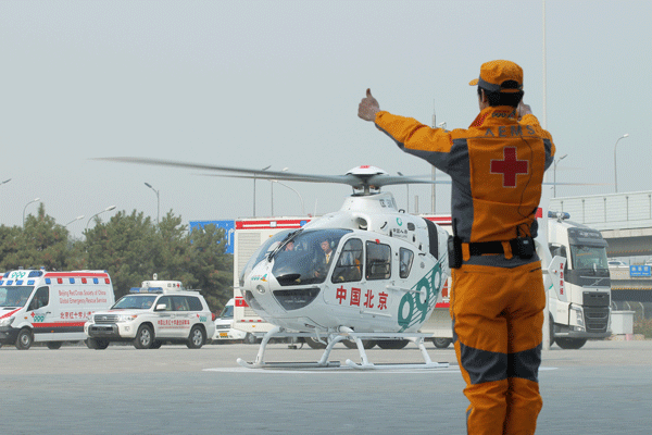 Lift off for first 'air ambulance'