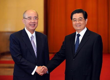 Chinese leaders meet visiting KMT chairman