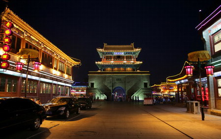 Great Wall lights up at east end