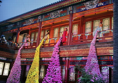 Great Wall lights up at east end