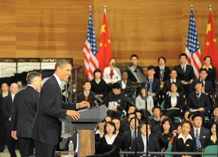 Obama talks with Chinese youth