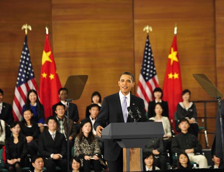 Obama talks with Chinese youth